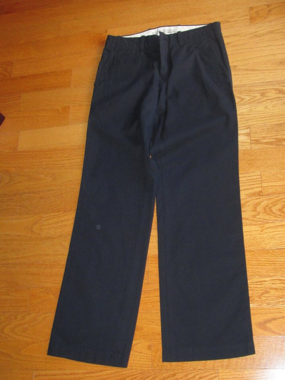 NWOT Men's Banana Republic Navy Blue Cotton Casual Pants Size 30/32